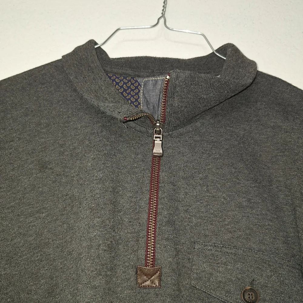 Ted Baker London quarter zip pullover sweater